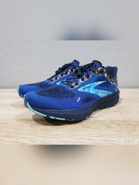 BROOKS Women's Launch 9 Fruit Design Running Shoes (8M) Blue/Multi-Colored